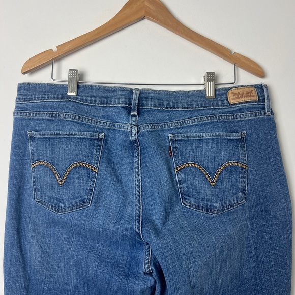 Levi's 505 Women's Straight Leg Legacy Embroidered Pocket Cotton Stretch 34x32 - Picture 6 of 11
